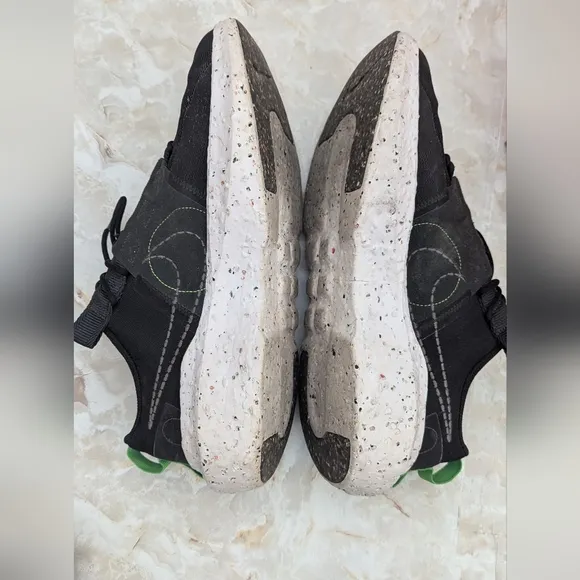 Nike Man's Crater Impact Shoes Black Iron Gray White Green Sizes 11.5