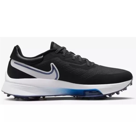 Nike Mens 9.5 Air Zoom Infinity Tour Golf Shoes Black Photo Blue DC5221…