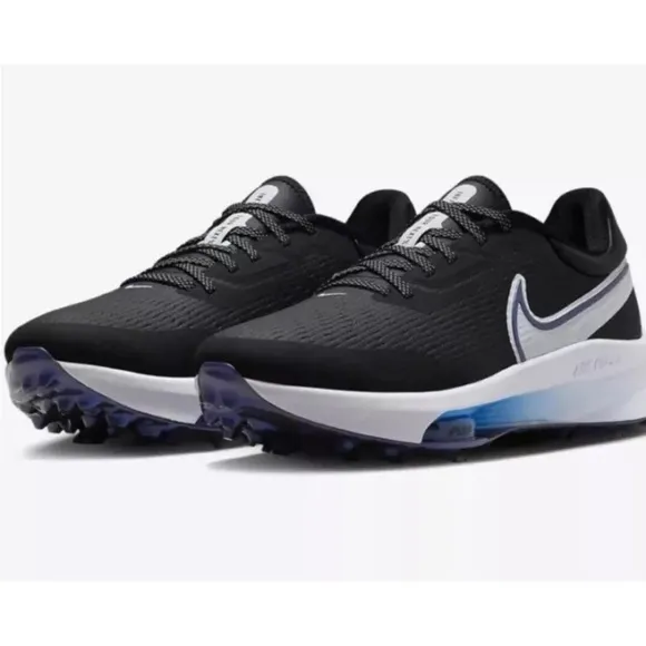 Nike Mens 9.5 Air Zoom Infinity Tour Golf Shoes Black Photo Blue DC5221…