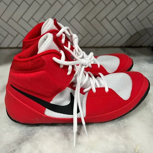 Nike Mens Fury Wrestle Shoes University Red White Black AO2416-601