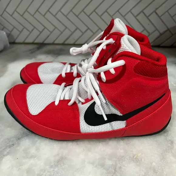Nike Mens Fury Wrestle Shoes University Red White Black AO2416-601
