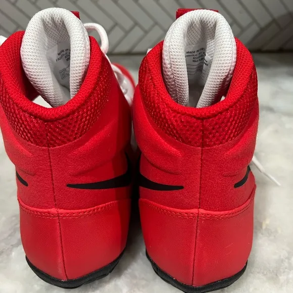 Nike Mens Fury Wrestle Shoes University Red White Black AO2416-601