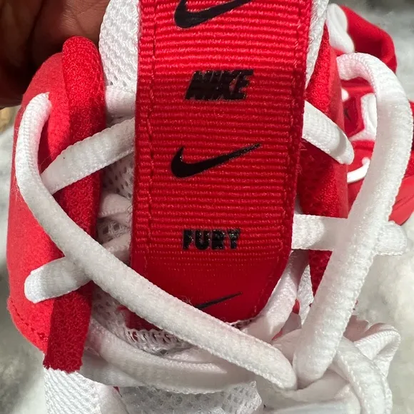 Nike Mens Fury Wrestle Shoes University Red White Black AO2416-601