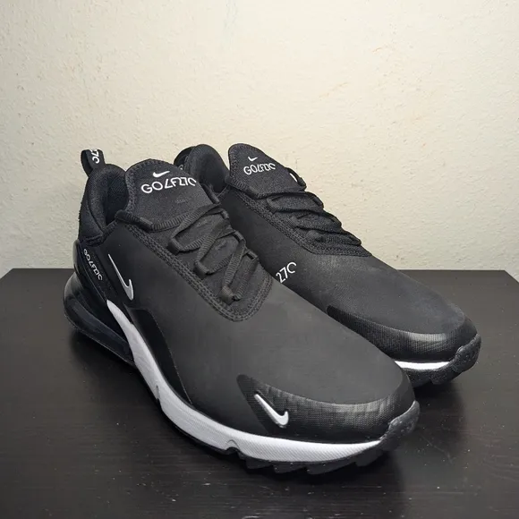Nike Mens Sizes Air Max 270G Spikeless Black/White Golf Shoes CK6483-001 New