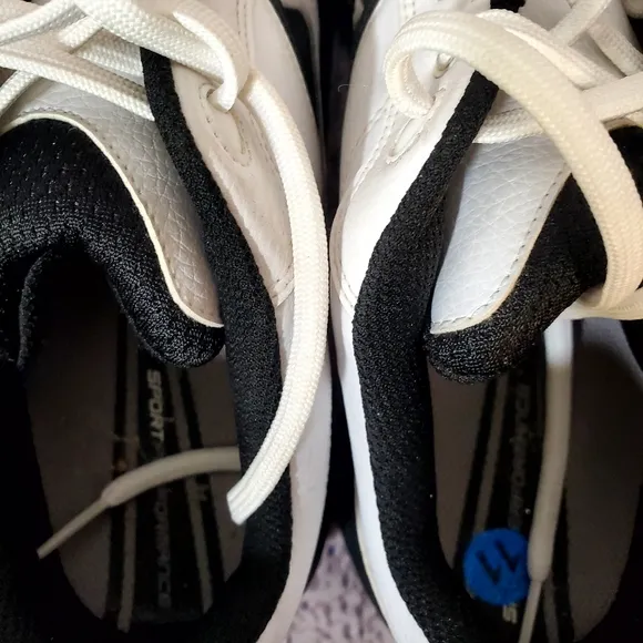 Nike Men's White Black Golf Shoes with Spikes Size 11W