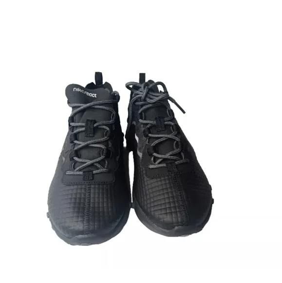 Nike React Element 55 shoes Men's Size 8 Grid Black Dark Grey CI3835-002
