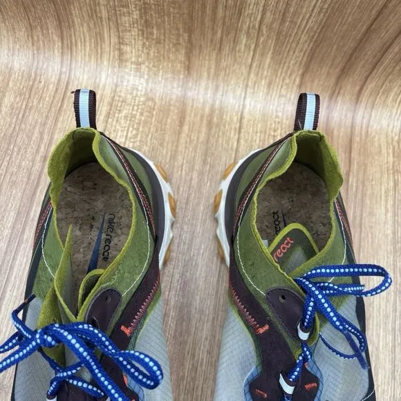 Nike React Element 87 Moss Green Black Mens Size 14 Shoes AQ1090-300