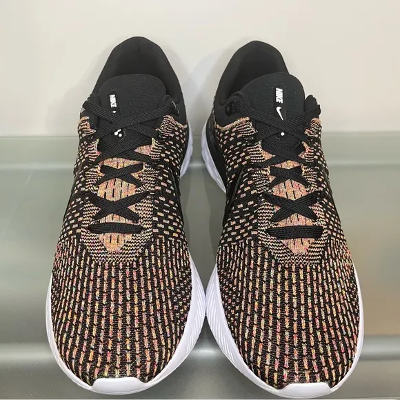 Nike React Infinity Run FK 3 Flyknit Shoes DH5392-002 Size 12.5 Black/Multicolor