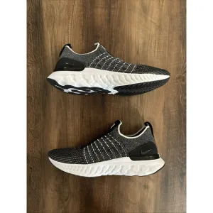 Nike React Phantom Run Flyknit 2 Black White Oreo Men's Size 10 Shoes CJ0277-003