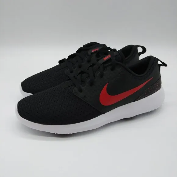Nike Roshe G Golf Shoes Black University Red CD6065-004 Men's Size 8.5