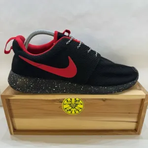 Nike Roshe One Black Red NikeID Shoes 704691-994 Men's Size 10