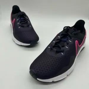 Nike Shoes Womens 11 Black Hyper Pink Cave Purple Legend Essential 2 Shoes NEW