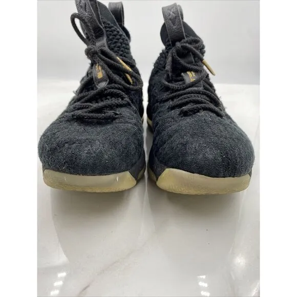 Nike Shoes Youth Size 5Y Lebron XV Black Metallic Gold GS 922811-006