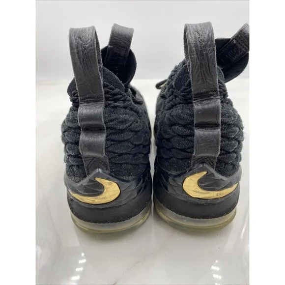 Nike Shoes Youth Size 5Y Lebron XV Black Metallic Gold GS 922811-006