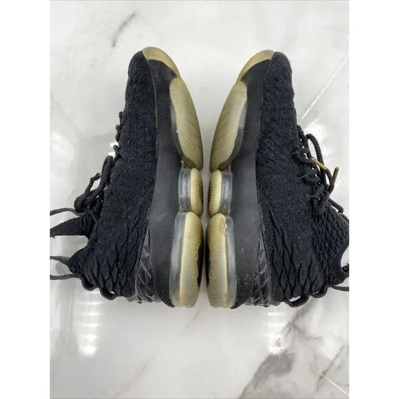 Nike Shoes Youth Size 5Y Lebron XV Black Metallic Gold GS 922811-006