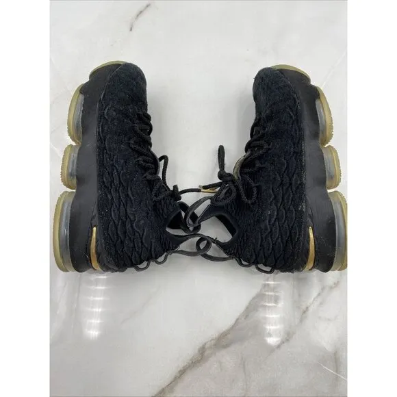 Nike Shoes Youth Size 5Y Lebron XV Black Metallic Gold GS 922811-006