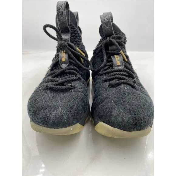 Nike Shoes Youth Size 5Y Lebron XV Black Metallic Gold GS 922811-006