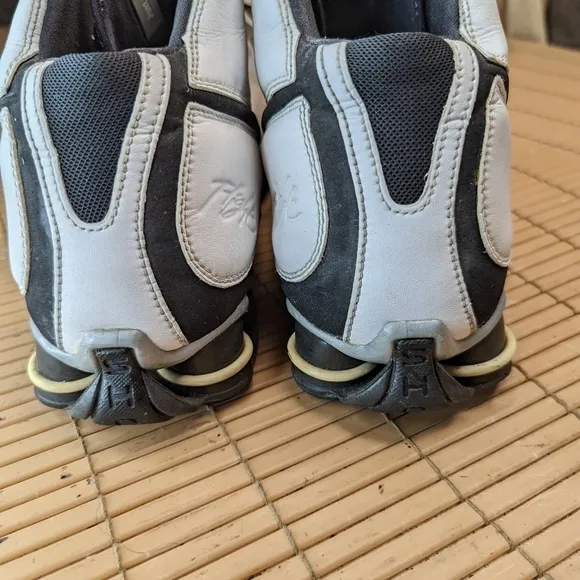 Nike SHOX Zoom Air Elite Basketball Shoes Mens 10.5 White Black Flight 324826 10