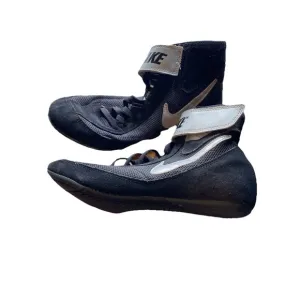 Nike Speedweep VII Wrestling Shoes, 366683-004, Black/Silver, Men's Size 8