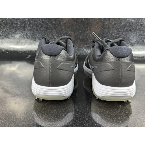 Nike Vapor Pro Lunarlon Golf Spike Shoes Black Silver Men's Size 7.5 Women's 9