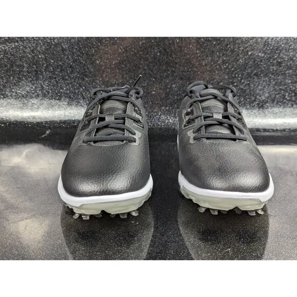 Nike Vapor Pro Lunarlon Golf Spike Shoes Black Silver Men's Size 7.5 Women's 9