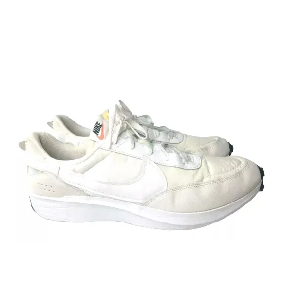 Nike Waffle Debut Shoes Men's Size 15 White Black Orange DH9522-101Features S
