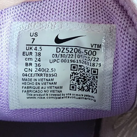 Nike Women's Air Max 270 Shoes Lilac White Black University Blue DZ5206-500 Sz 7
