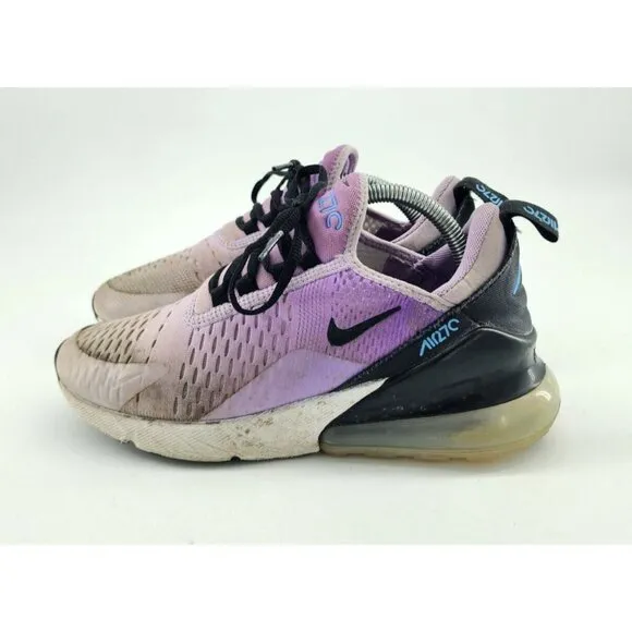 Nike Women's Air Max 270 Shoes Lilac White Black University Blue DZ5206-500 Sz 7