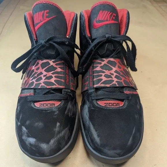 Nike Zoom Flight Dunk Hoop Basketball Men's Shoes. 324917-061 Size 15 Rare Red B