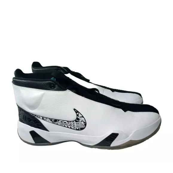 Nike Zoom Heritage N7 Tinker Hatfield Shoes Men's Size 18 Black White CI1683-100