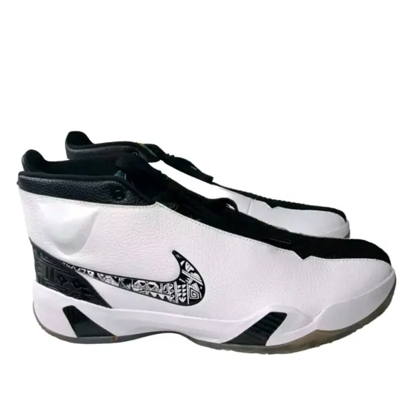 Nike Zoom Heritage N7 Tinker Hatfield Shoes Men's Size 18 Black White CI1683-100