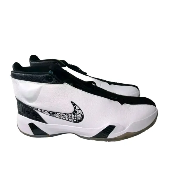 Nike Zoom Heritage N7 Tinker Hatfield Shoes Men's Size 18 Black White CI1683-100