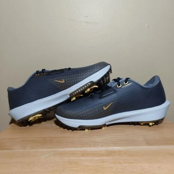Nike Zoom Infinity Tour 2 Golf Shoes Black Gold Grey FD0217-003 Men's Size 10.5
