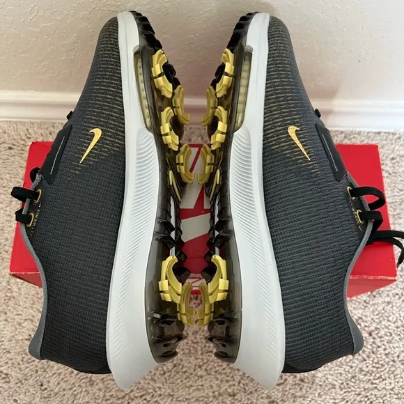 Nike Zoom Infinity Tour 2 Golf Shoes Black Gold