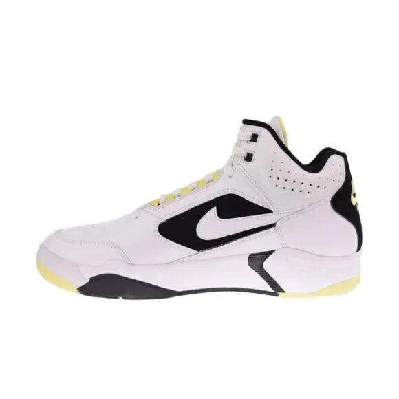 Nike Air Flight Lite Mid Men's Shoes White-Lemon-Black NWB