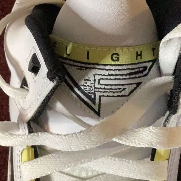 Nike Air Flight Lite Mid Men's Shoes White-Lemon-Black NWB