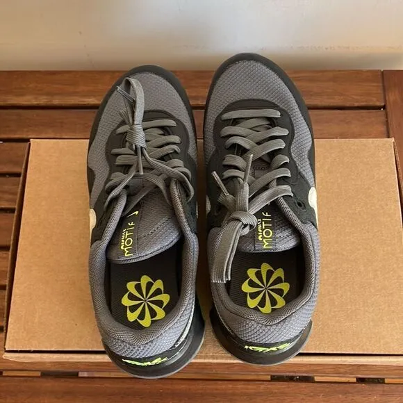 Nike Air Max Motif NN(GS) Iron Grey Volt US Kid Size 6Y/UK5.5/EU38.5(DZ5630-001)