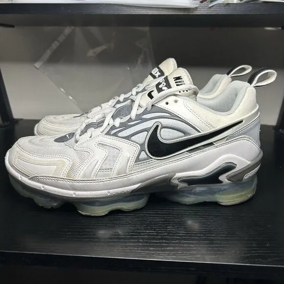 Nike Air VaporMax EVO White Wolf Gray Black Shoes CT2868-100 Mens Size 11