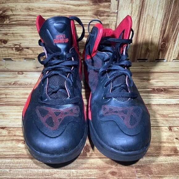 Nike Air Max Hyper Guard up Size 14 Black/Red Basketball Shoes 530954-006