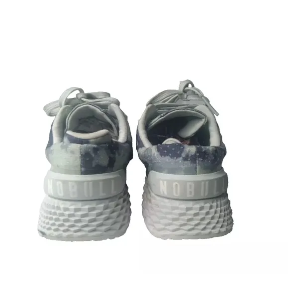 NoBull Allday Ripstop Runner Men's Size 7.5 Shoes Tie-Dye Blue