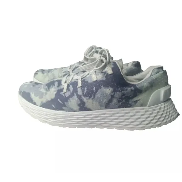 NoBull Allday Ripstop Runner Men's Size 7.5 Shoes Tie-Dye Blue