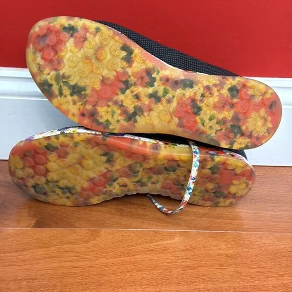 NOBULL Outwork Black/Floral Daisy Superfabric Trainer Shoes W Sz 13.5 M 12