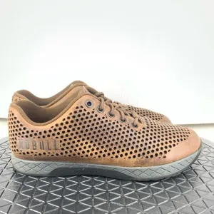 Nobull Sneakers Women Size 8 Training Shoes Brown Coffee Leather Cross Fit