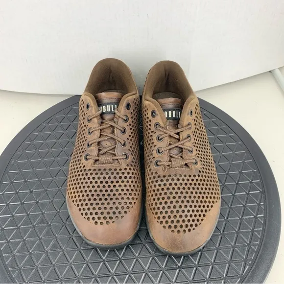 Nobull Sneakers Women Size 8 Training Shoes Brown Coffee Leather Cross Fit