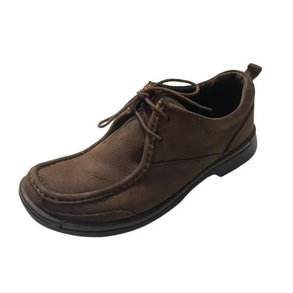 Nunn Bush Men's Brown Leather Lace Up Dress Shoes Chukka Boots Size 9
