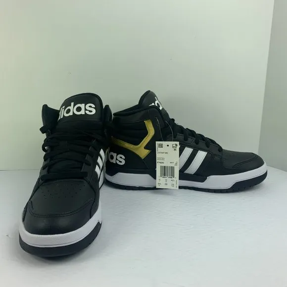 NWB Men's Adidas Entrap Mid Basketball Shoes FY4285 Black Size 10.5