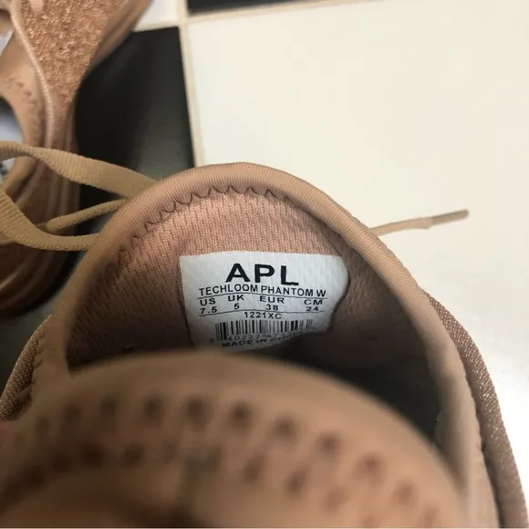 NWOB APL Techloom Phantom Sneakers Rose Gold Glitter Sparkle 7.5 New Without Box