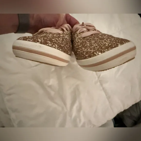 NWOB Kate Spade  x Keds Pink Glitter Shoes Size 10