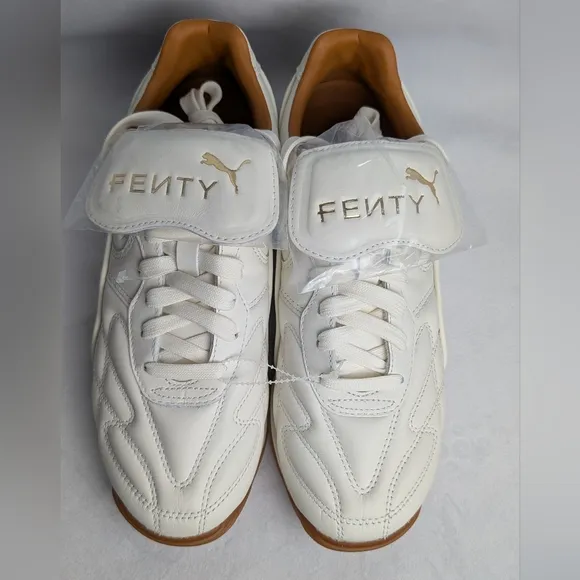 NWOB Puma x Fenty Women's Avanti Low Top Quilted Leather White Sneakers Size 7.5