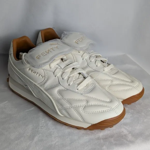 NWOB Puma x Fenty Women's Avanti Low Top Quilted Leather White Sneakers Size 7.5